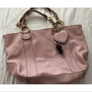 Juicy Couture Pink Leather Hobo/Tote Bag
